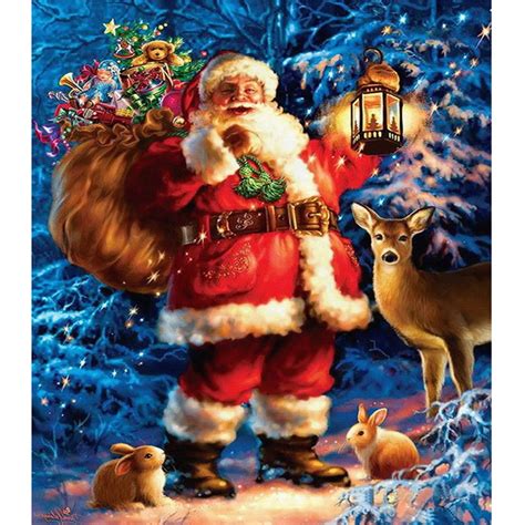 5d Diy Diamond Painting Cross Stitch Santa Claus 3d Diamond Embroidery