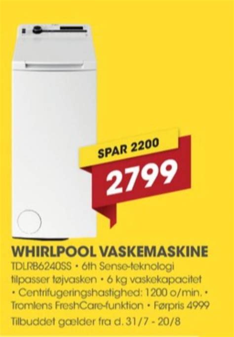 Whirlpool Vaskemaskine Punkt Juli Alle Tilbudsavis