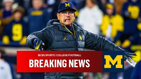 Jim Harbaugh Accepts Big Tens 3 Game Suspension Cbs Sports Youtube