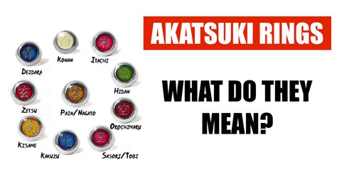 WHAT DO THE AKATSUKI RINGS MEAN ? | Naruto Merch