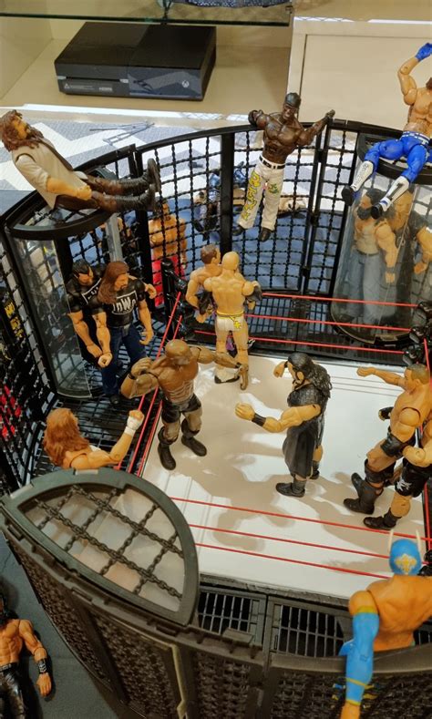 Wwe Elimination Chamber Playset Hobbies Toys Toys Games On Carousell