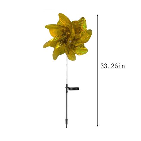 Sulihua Solar Windmill Light Reflective Pinwheels For Yard And Garden