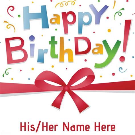 Happy Birthday Card With Photo And Name Edit Get More Anythink S