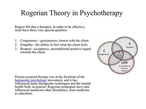 Person Centered Therapy Rogerian Therapy