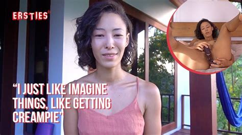 Kira Grabs A Glass Dildo To Masturbate With