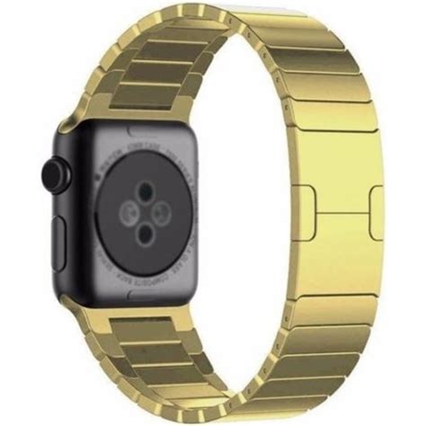 Apple Watch Luxe Metalen Band Goud Smartwatchbanden Nl