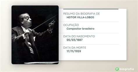 Biografia De Heitor Villa Lobos EBiografia