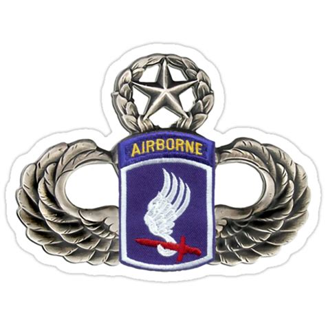 173rd Airborne Brigade On Master Jumpwings Stickers By Walter Colvin