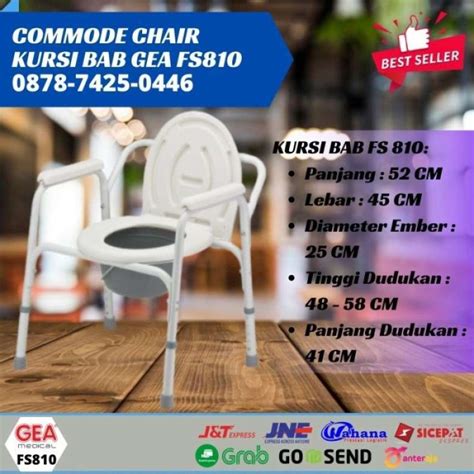 Promo Commode Chair Kursi Bab Manula Lansia Commode Chair Gea Fs810 Fs