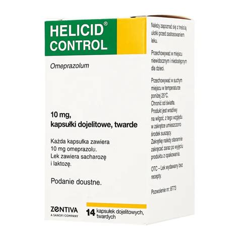 Helicid Control 10 mg kapsułki dojelitowe twarde 14 szt Apteka