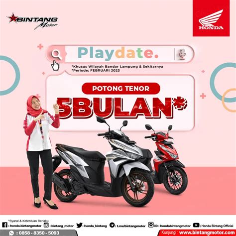 Promo Playdate Bintang Motor Bandar Lampung Februari Honda