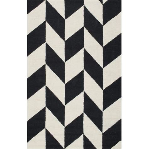 Rummel Hand Tufted Black White Indoor Area Rug