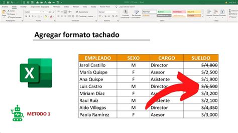 Como Agregar O Quitar Formato Tachado En Excel Tachar Celdas Y Rangos