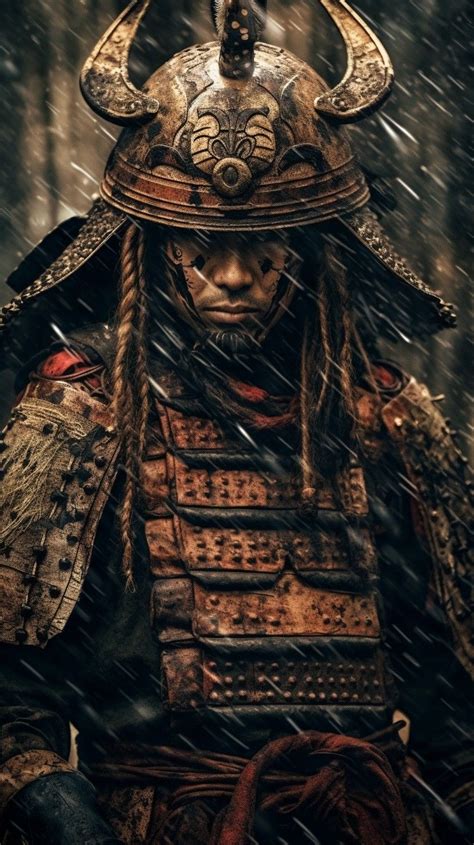 japanese warrior fotorealizm samurayskoe iskusstvo dizayn tatuirovok