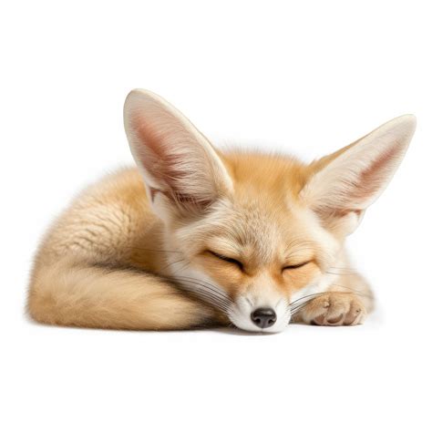 Premium Ai Image Sleeping Fennec Fox