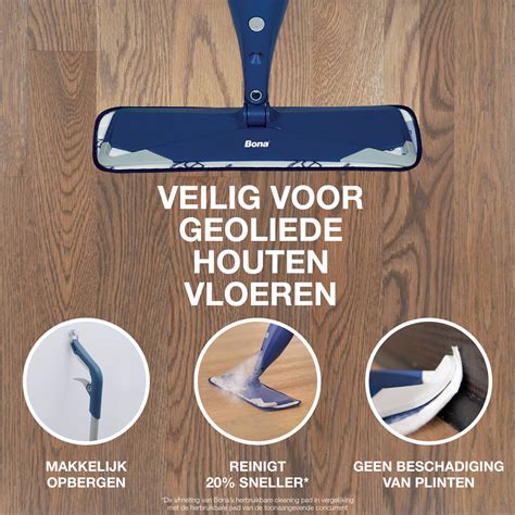 Bona Premium Spray Mop Vloerwisser Met Spray Inclusief Geoliede