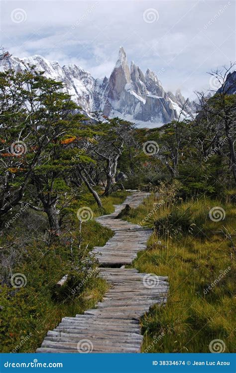 Trail To Cerro Torre Stock Photo Image Of Mountain Chalten 38334674