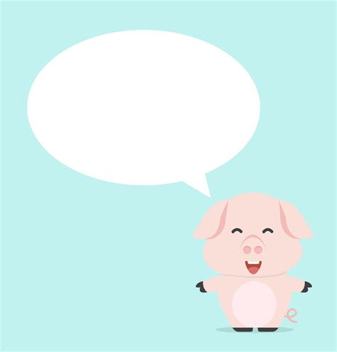 little baby pig thinking vector 661361 Vector Art at Vecteezy