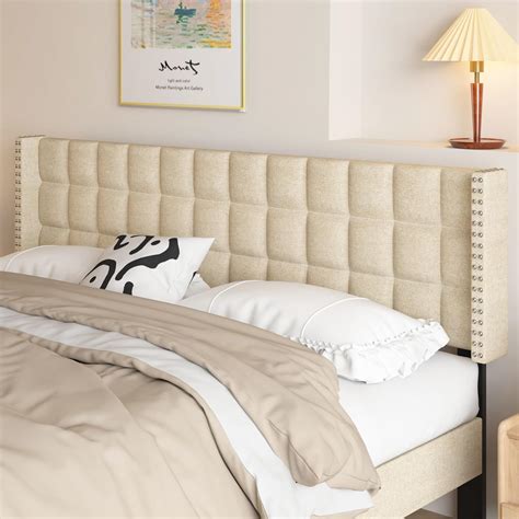 Amazon.com - VECELO Headboard King Size, Linen Upholstered Headboards
