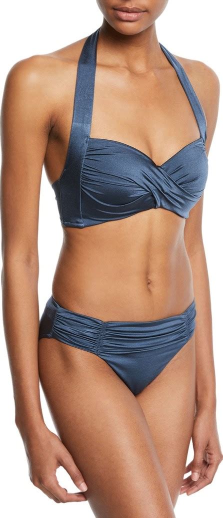 Seafolly Twist Soft Cup Halter Bikini Swim Top Luxed