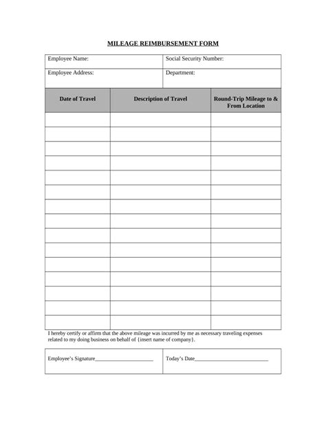 Reimbursement Form Fillable Printable Pdf And Forms Handypdf The Best