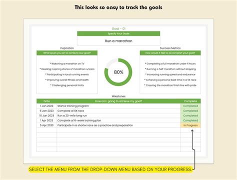 Smart Goals Template, Smart Objectives Template: Helps Achieve Your ...