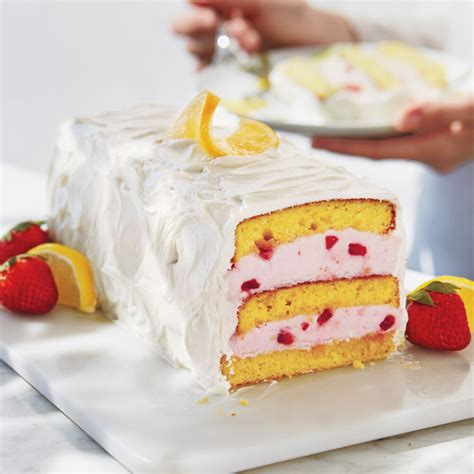 Strawberry Lemon Ice Cream Layer Cake Recipe Sur La Table