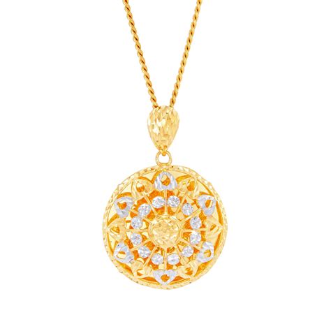 916 Yellow and White Gold Pendant P8260523(W)