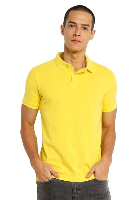 Cotton Yellow Mens Polo T Shirt Size Medium At Rs 115piece In Ajmer Id 24214110162