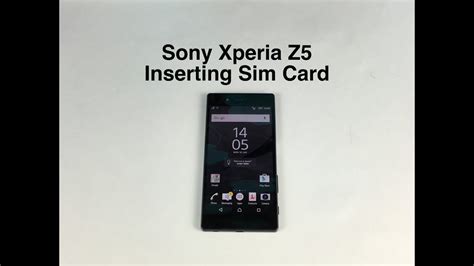 Sony Xperia Z5 Compact Sim Karte Karte