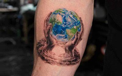 46 Elegant Earth Tattoo Ideas To Keep Forever