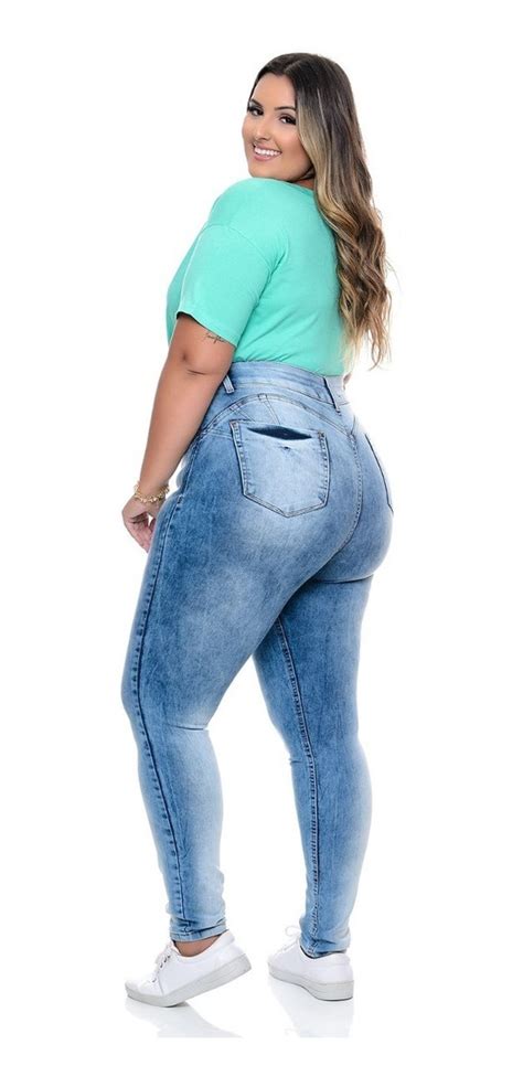 Calça Jeans Plus Size Super Lipo Cinta Modeladora Frete grátis