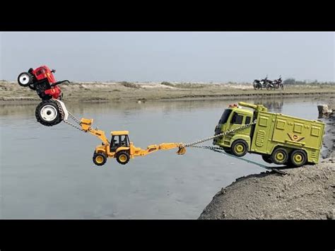 Sonalika Tractor Stuck In Deep Mud Pulling Out Mahindra Tractor Tata