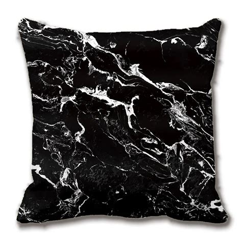 Aliexpress Buy Black And White Modern Marble Pattern Cushions