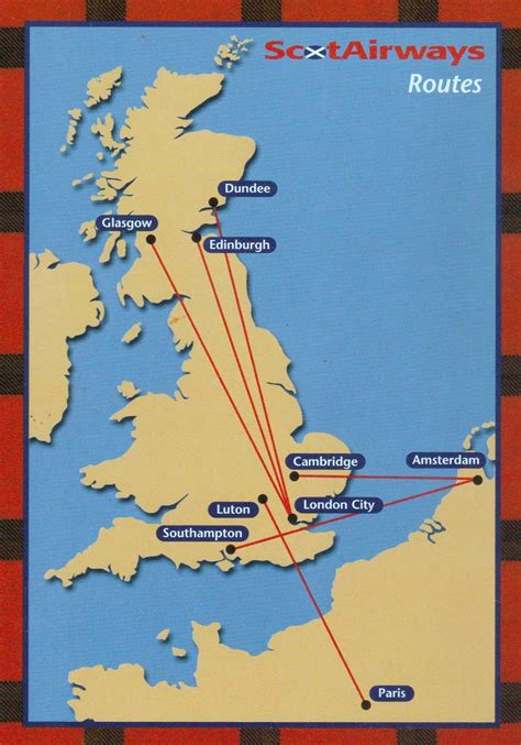 Scot Airways Timetables And Route Maps The Airchive