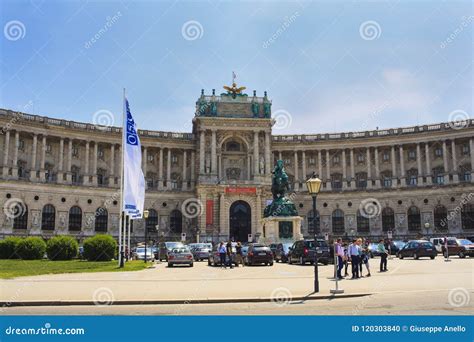 View of the the Imperial Palace, Vienna Editorial Image - Image of ...