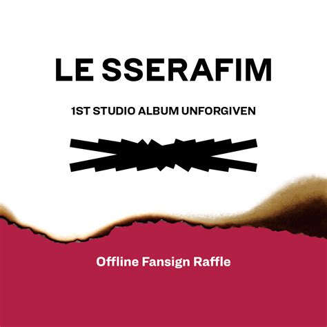 Le Sserafim 1st Studio Album『unforgiven』weverse Albums Ver購入者向け、オフ