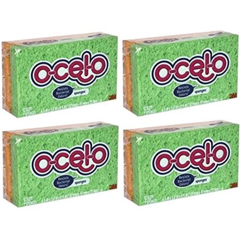 O Cel O Medium Sponge Color May Vary 2 Count Pack Of 4 Total 8