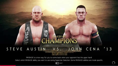 WWE 2K19 Stone Cold Steve Austin Vs John Cena YouTube