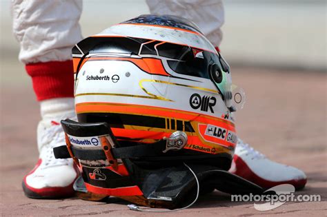 Helmet of Jules Bianchi, Marussia Formula One Team at Korean GP