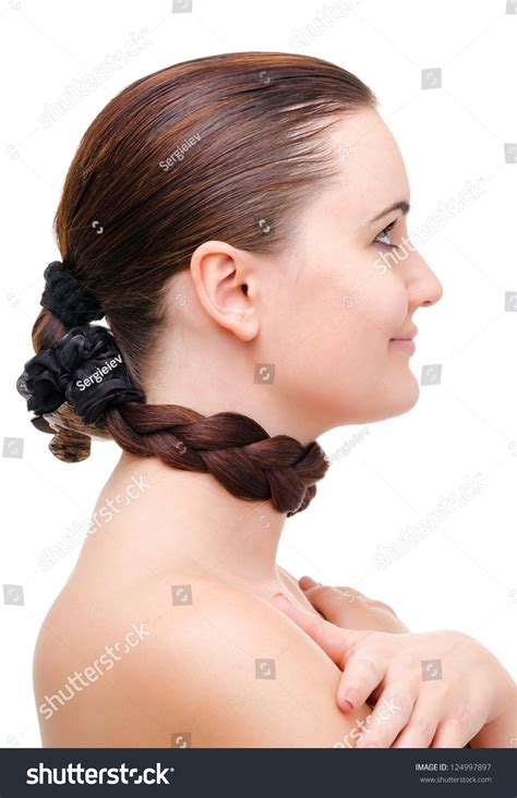 Portrait Naked Woman Hair Wrapped Around Stock Photo Shutterstock