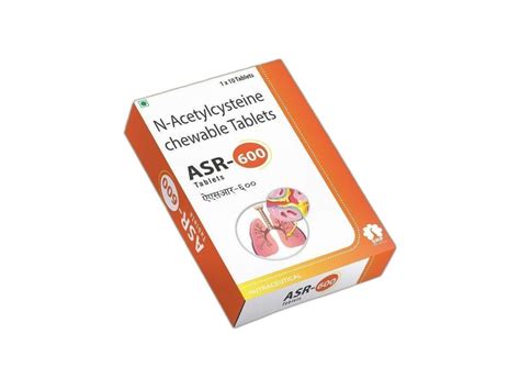 Asr 600 N Acetylcysteine Chewable Tablet 1 X 10 At Rs 120 Box In Sonipat