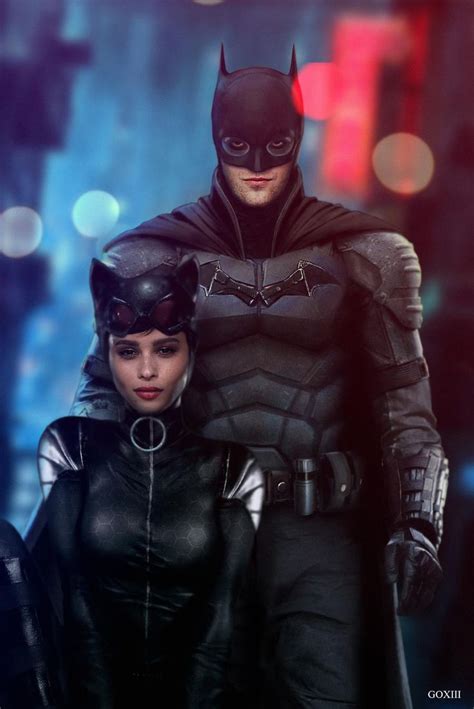 Batman And Catwoman Robert Pattinson Zoe Kravitz Batman And