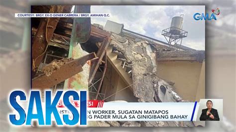 Dalawang Construction Worker Ang Nabagsakan Ng Pader Mula Sa Ginigibang