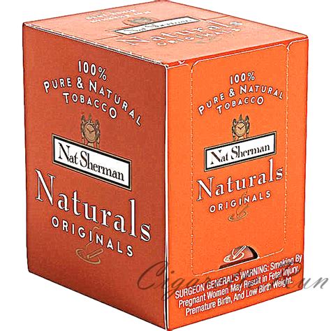 Nat Sherman Naturals Originals Box Cigarettes Cigarette Run