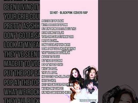 So Hot Blackpink Rap Lyrics Blackpink Kpop Sohot Lriycs Trending Trendingshorts Viralshort