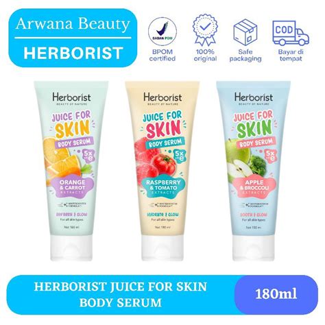 Jual Herborist Juice For Skin Body Serum 180ml Shopee Indonesia