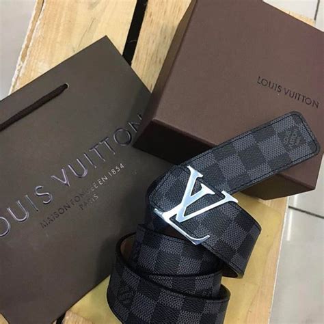 Ремень Louis Vuitton LV INITIALES черный - Mega Brands