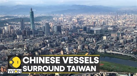 Chinese Ships Cross Taiwan S Median Line Warplanes Warships