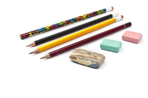 Erasers Pencils Royalty Free Stock Photography Image 16044667